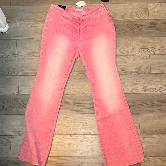 NEW-Women's American Bazi Pants V Cut Flare Leg Colorwash Size Large Jeans Style - Picture 2 of 8